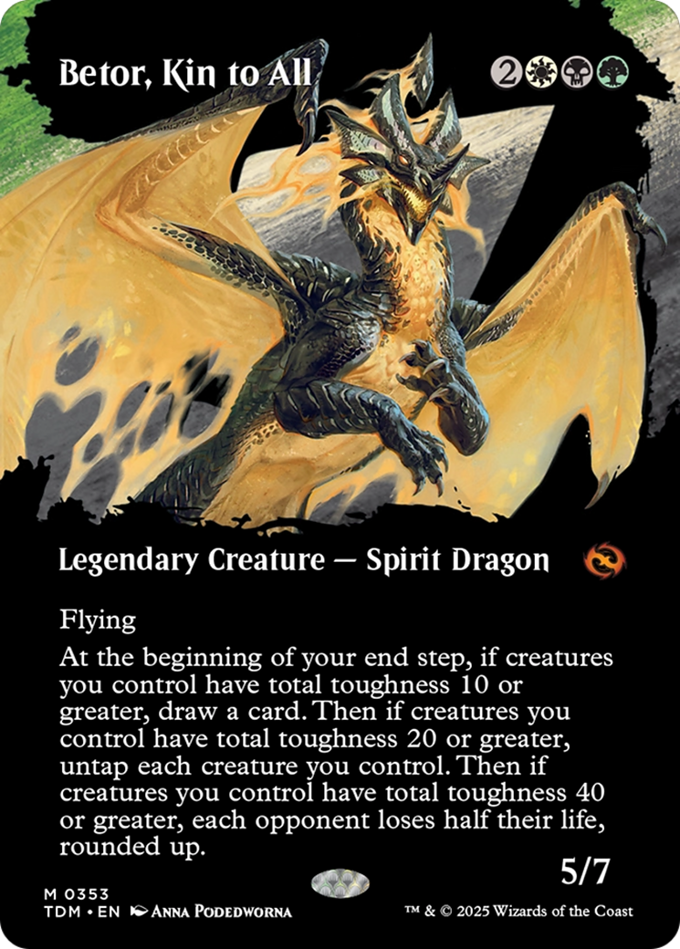 Betor, Kin to All (Borderless) [Tarkir: Dragonstorm] | Good Games Cannington