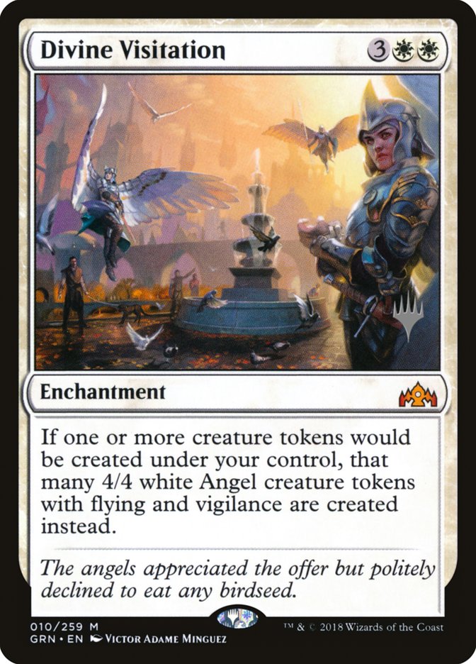 Divine Visitation (Promo Pack) [Guilds of Ravnica Promos] | Good Games Cannington