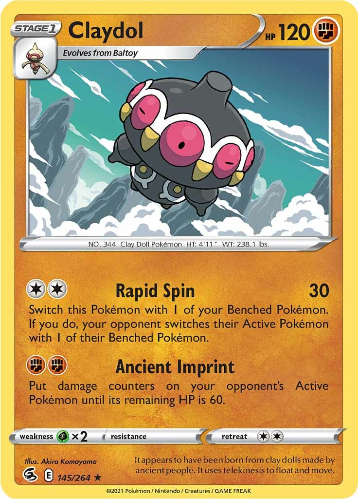 Claydol (145/264) [Sword & Shield: Fusion Strike] | Good Games Cannington