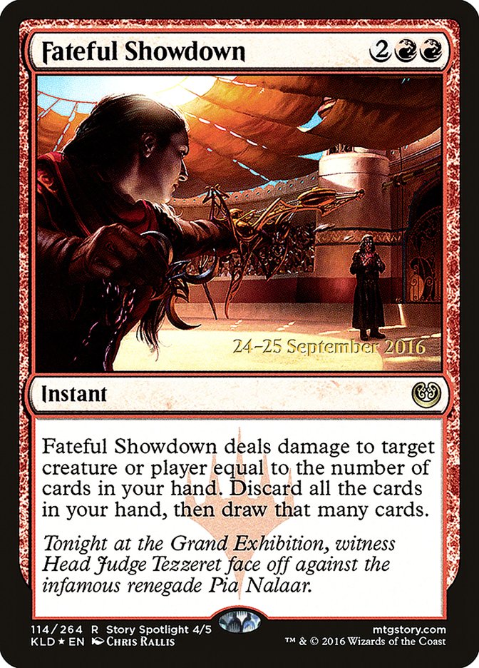 Fateful Showdown [Kaladesh Prerelease Promos] | Good Games Cannington