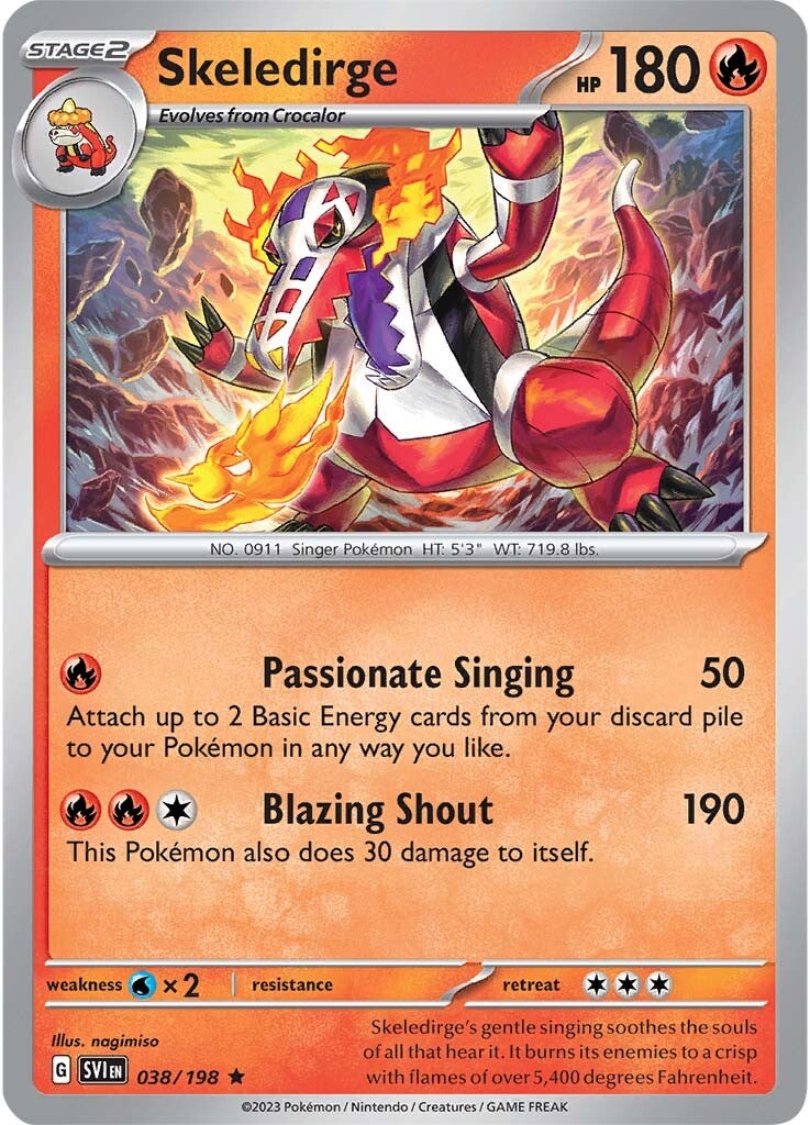 Skeledirge (038/198) [Scarlet & Violet: Base Set] | Good Games Cannington
