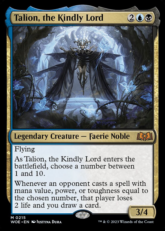 Talion, the Kindly Lord 215 (Wilds of Eldraine)  | Good Games Cannington