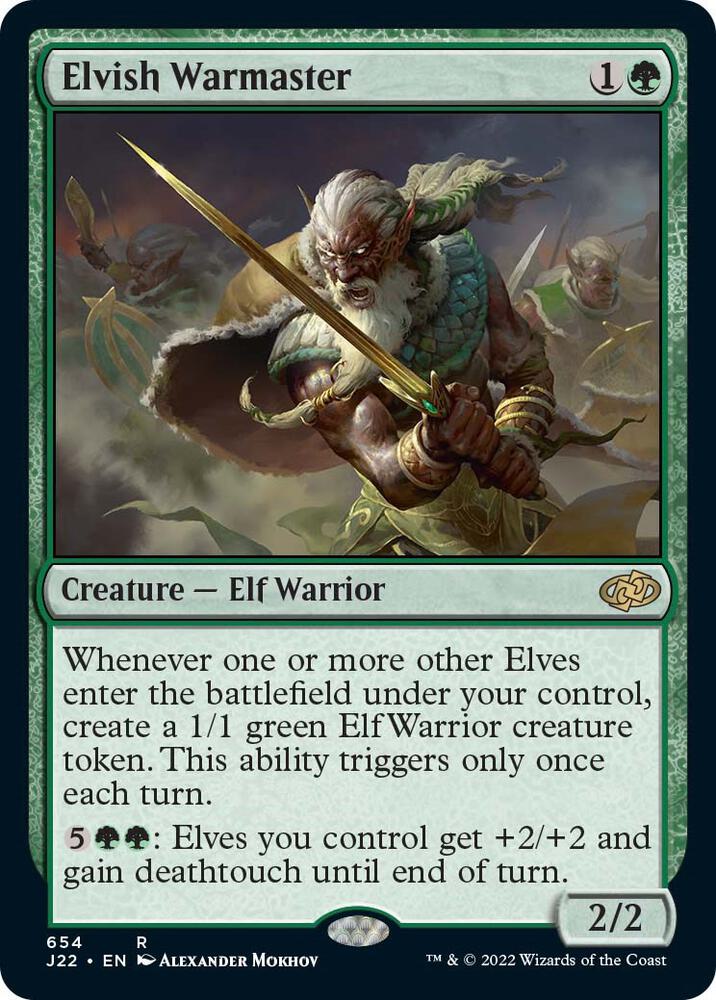 Elvish Warmaster 654 (Jumpstart 2022)  | Good Games Cannington
