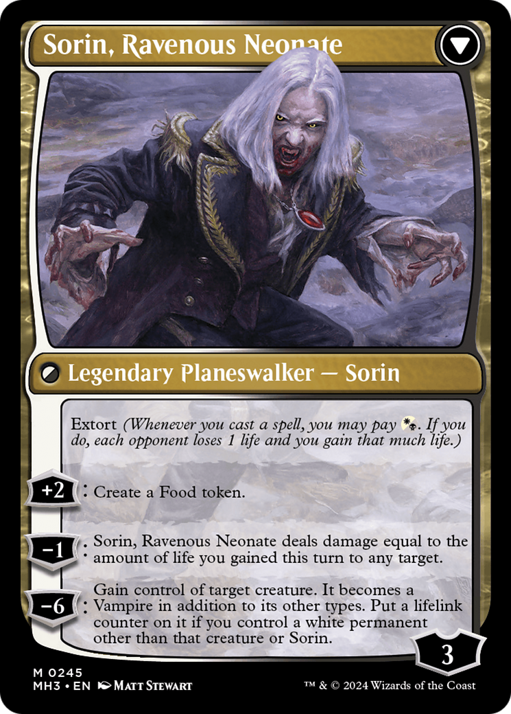 Sorin of House Markov // Sorin, Ravenous Neonate [Modern Horizons 3] | Good Games Cannington