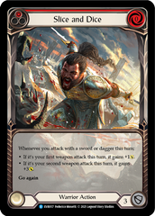 Slice and Dice (Red) [EVR057] (Everfest)  1st Edition Extended Art Rainbow Foil | Good Games Cannington