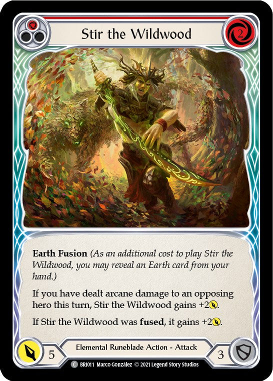 Stir the Wildwood (Red) [BRI011] (Tales of Aria Briar Blitz Deck)  1st Edition Normal | Good Games Cannington