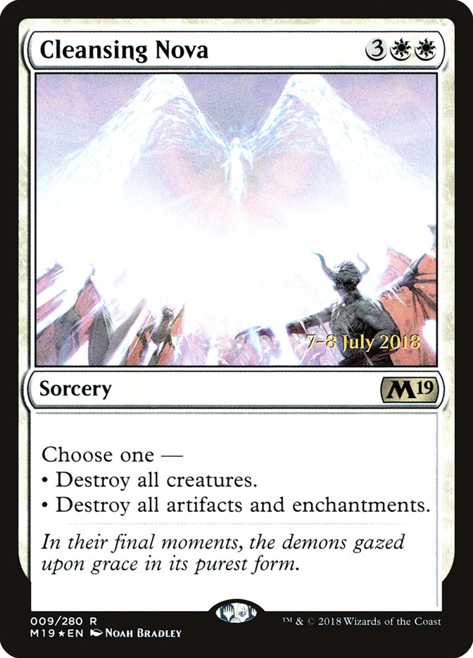Cleansing Nova [Core Set 2019 Prerelease Promos] | Good Games Cannington