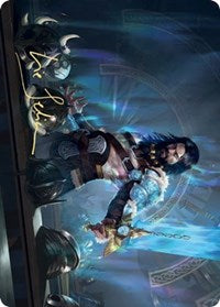 Halvar, God of Battle Art Card (Gold-Stamped Signature) [Kaldheim Art Series] | Good Games Cannington
