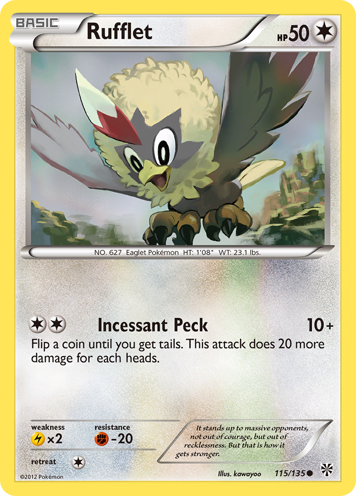 Rufflet (115/135) [Black & White: Plasma Storm] | Good Games Cannington