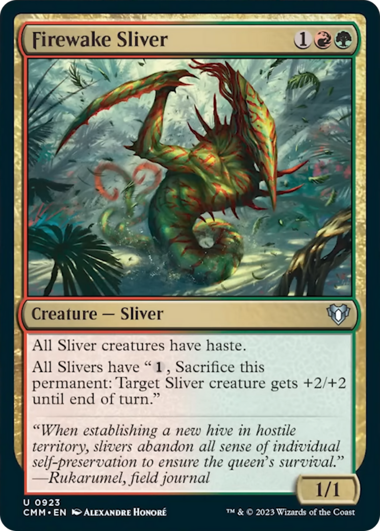 Firewake Sliver [Commander Masters] | Good Games Cannington