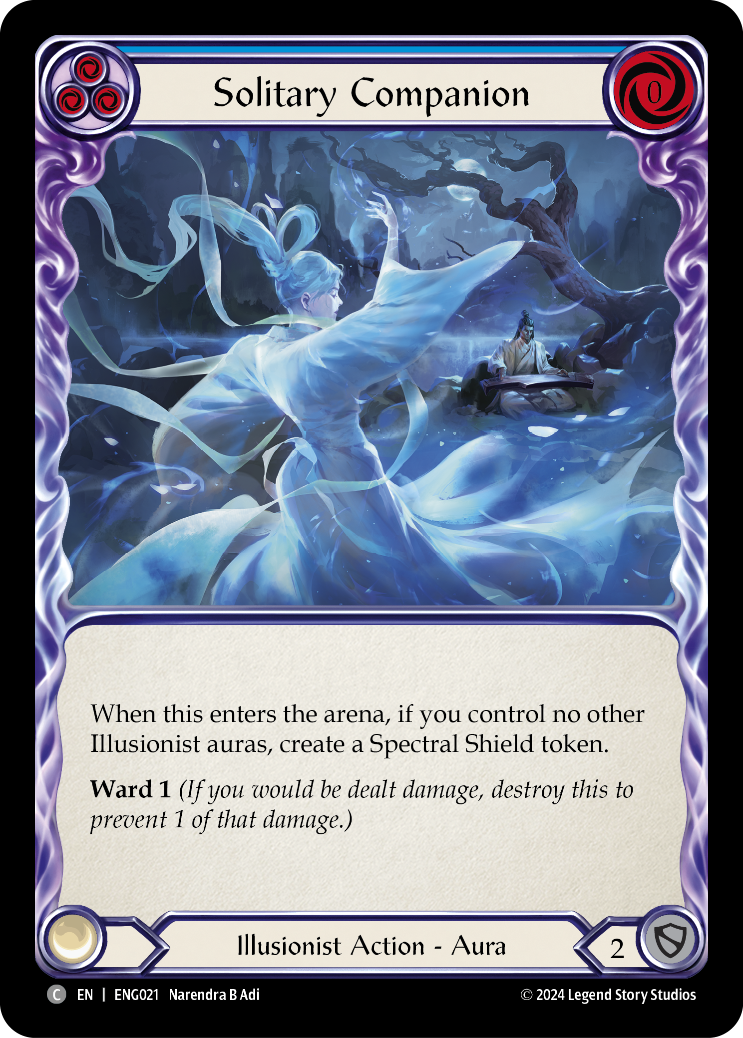 Solitary Companion [ENG021] (Part the Mistveil Enigma Blitz Deck) | Good Games Cannington