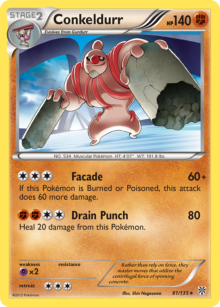 Conkeldurr (81/135) [Black & White: Plasma Storm] | Good Games Cannington
