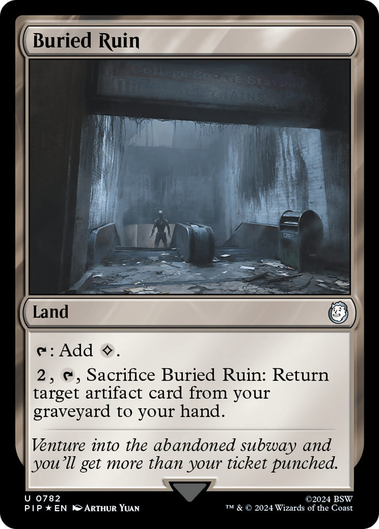 Buried Ruin (Surge Foil) [Fallout] | Good Games Cannington