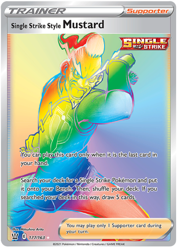 Single Strike Style Mustard (177/163) [Sword & Shield: Battle Styles] | Good Games Cannington