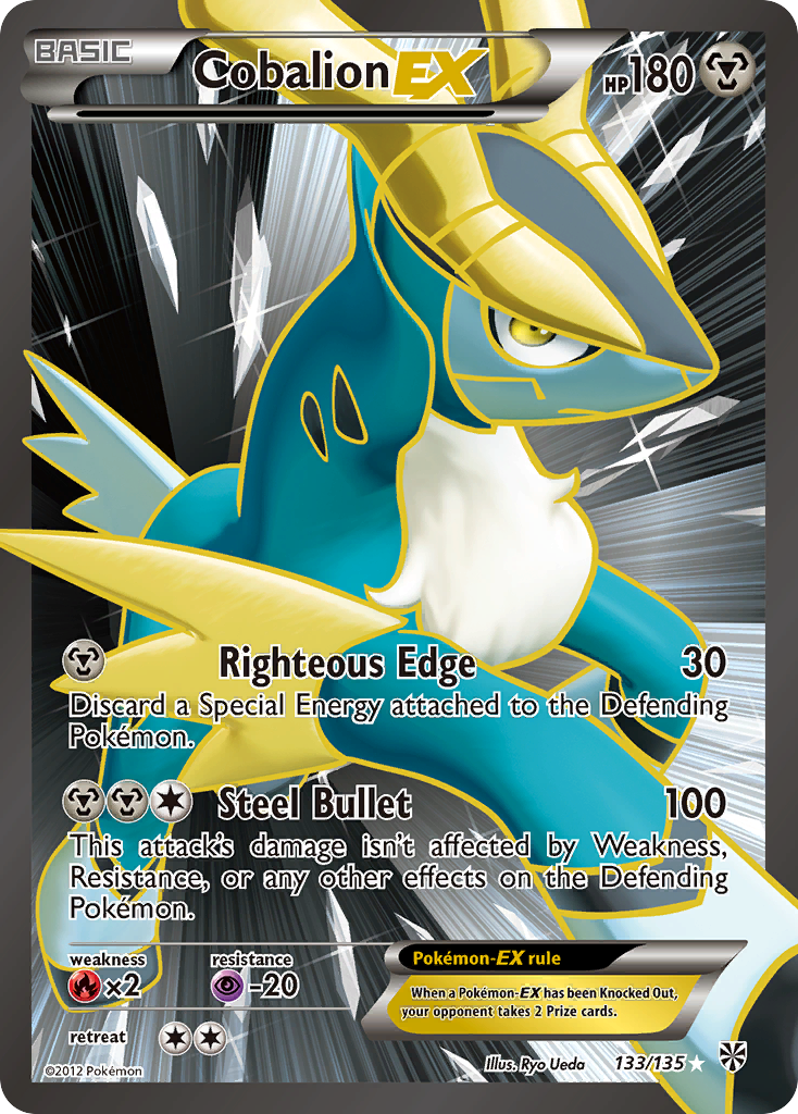 Cobalion EX (133/135) [Black & White: Plasma Storm] | Good Games Cannington