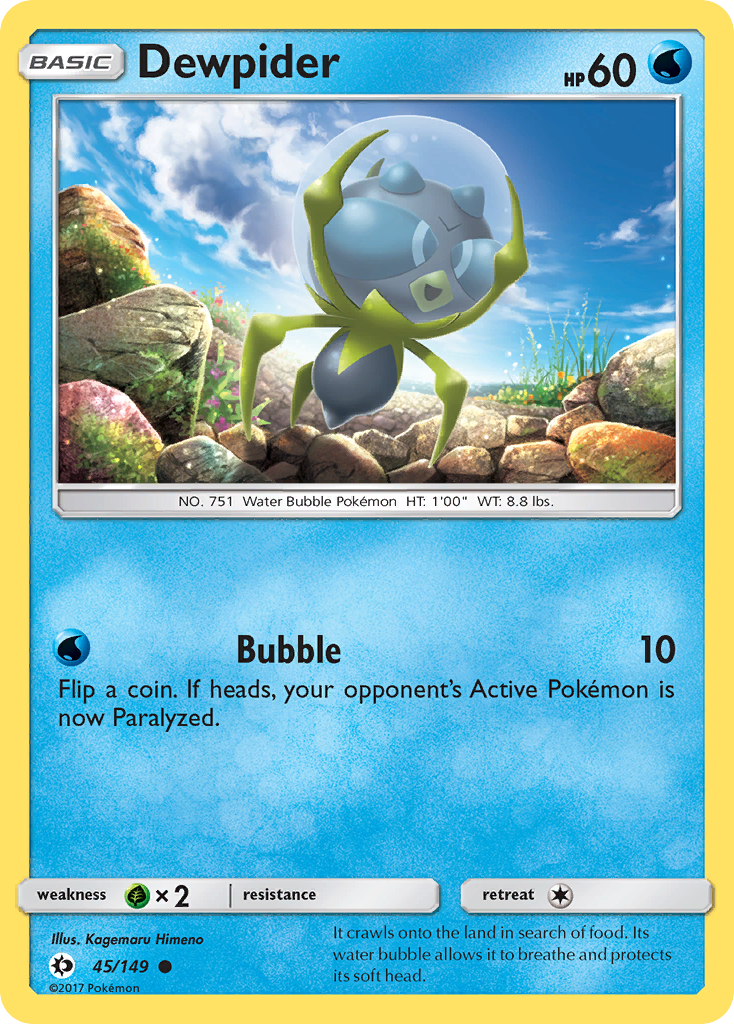 Dewpider (45/149) [Sun & Moon: Base Set] | Good Games Cannington