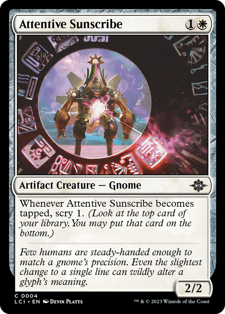 Attentive Sunscribe [The Lost Caverns of Ixalan] | Good Games Cannington