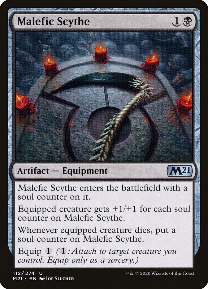 Malefic Scythe 112 (Core Set 2021)  | Good Games Cannington