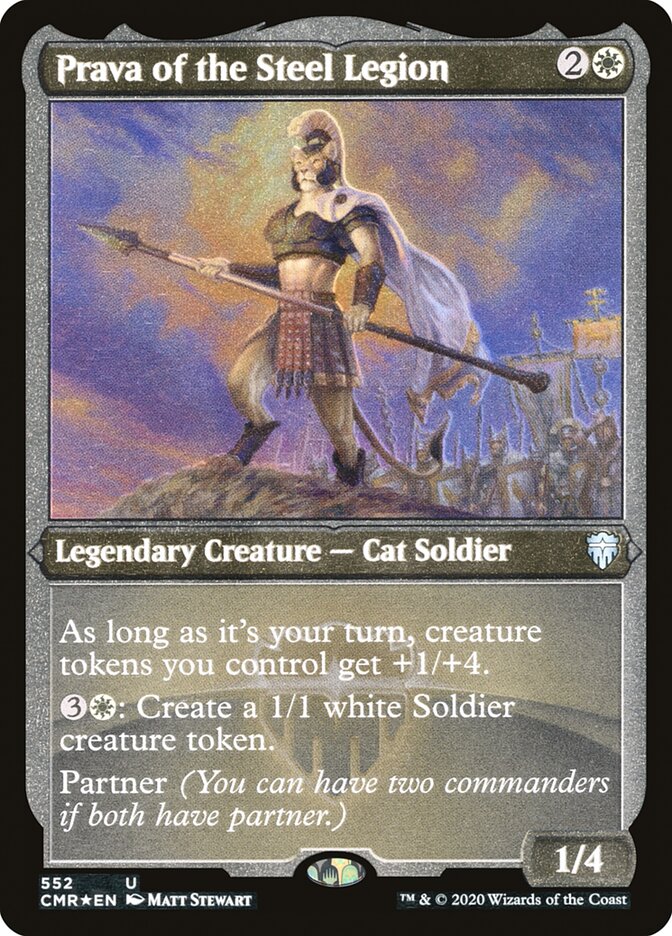 Prava of the Steel Legion (Etched) [Commander Legends] | Good Games Cannington