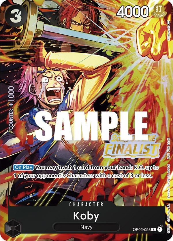 Koby (Offline Regional 2023) [Finalist] [One Piece Promotion Cards] | Good Games Cannington