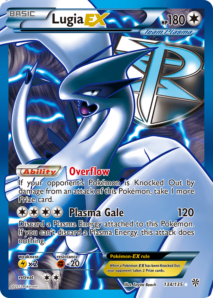 Lugia EX (134/135) [Black & White: Plasma Storm] | Good Games Cannington