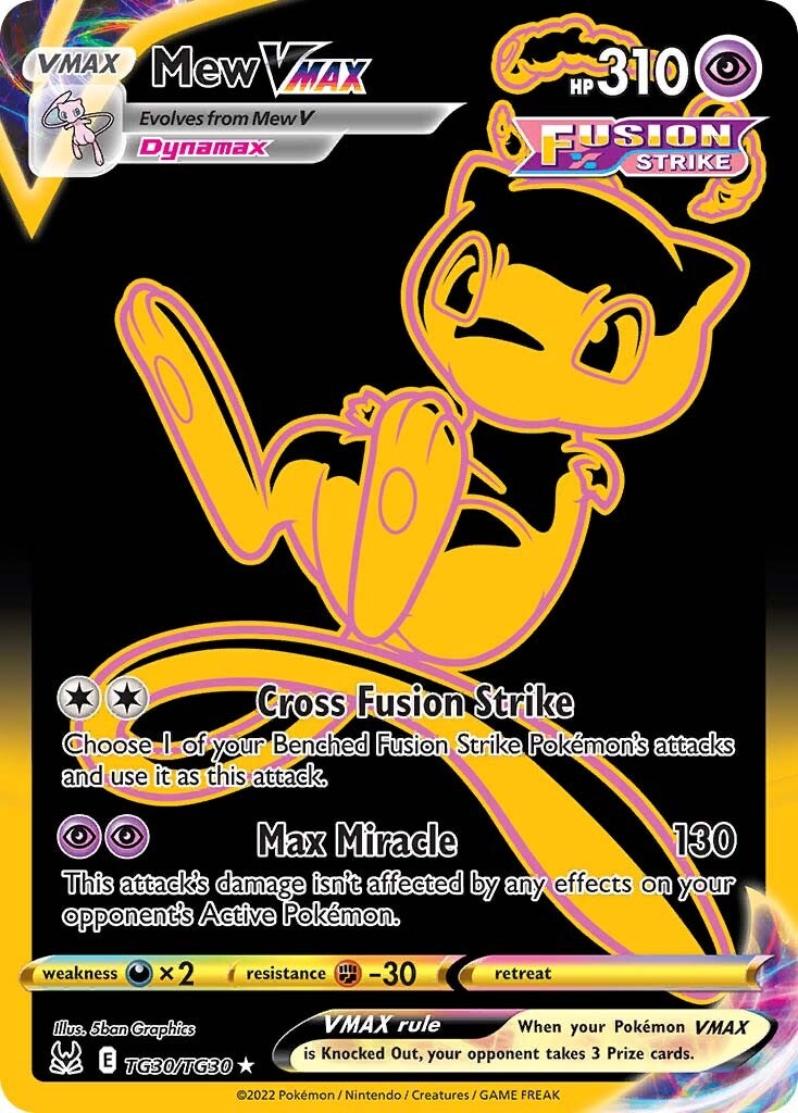 Mew VMAX (TG30/TG30) [Sword & Shield: Lost Origin] | Good Games Cannington