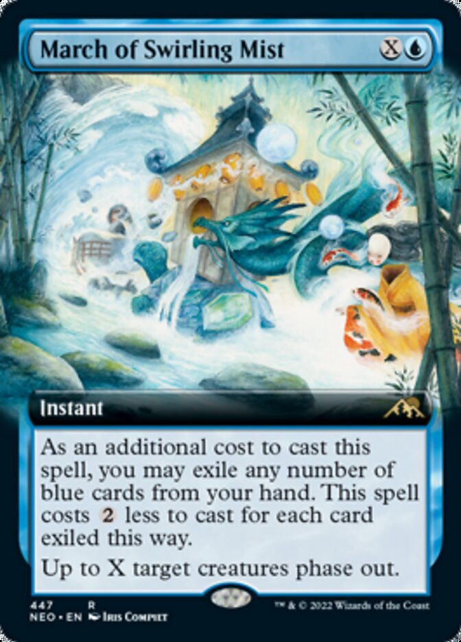 March of Swirling Mist (Extended Art) [Kamigawa: Neon Dynasty] | Good Games Cannington