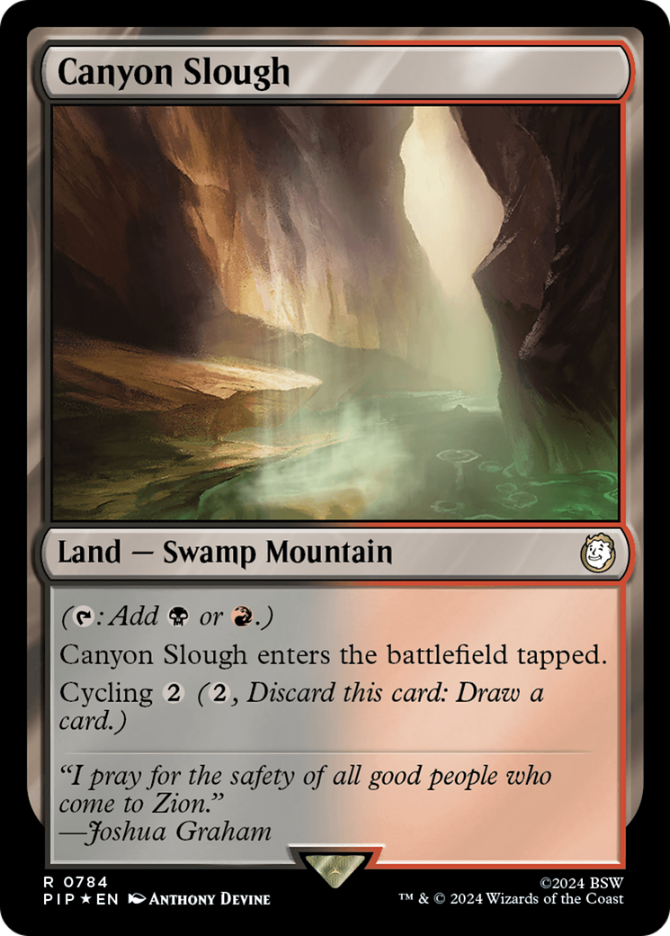 Canyon Slough (Surge Foil) [Fallout] | Good Games Cannington