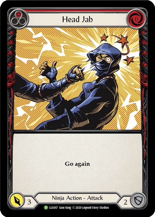 Head Jab (Red) [LGS017] (Promo)  Rainbow Foil | Good Games Cannington