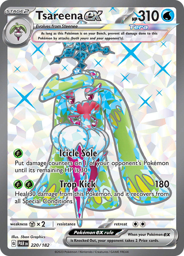 Tsareena ex (220/182) [Scarlet & Violet: Paradox Rift] | Good Games Cannington