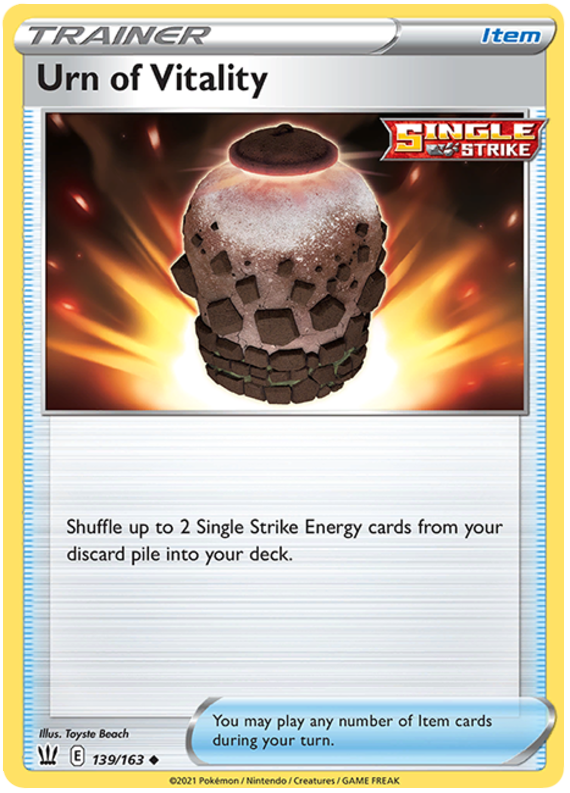 Urn of Vitality (139/163) [Sword & Shield: Battle Styles] | Good Games Cannington