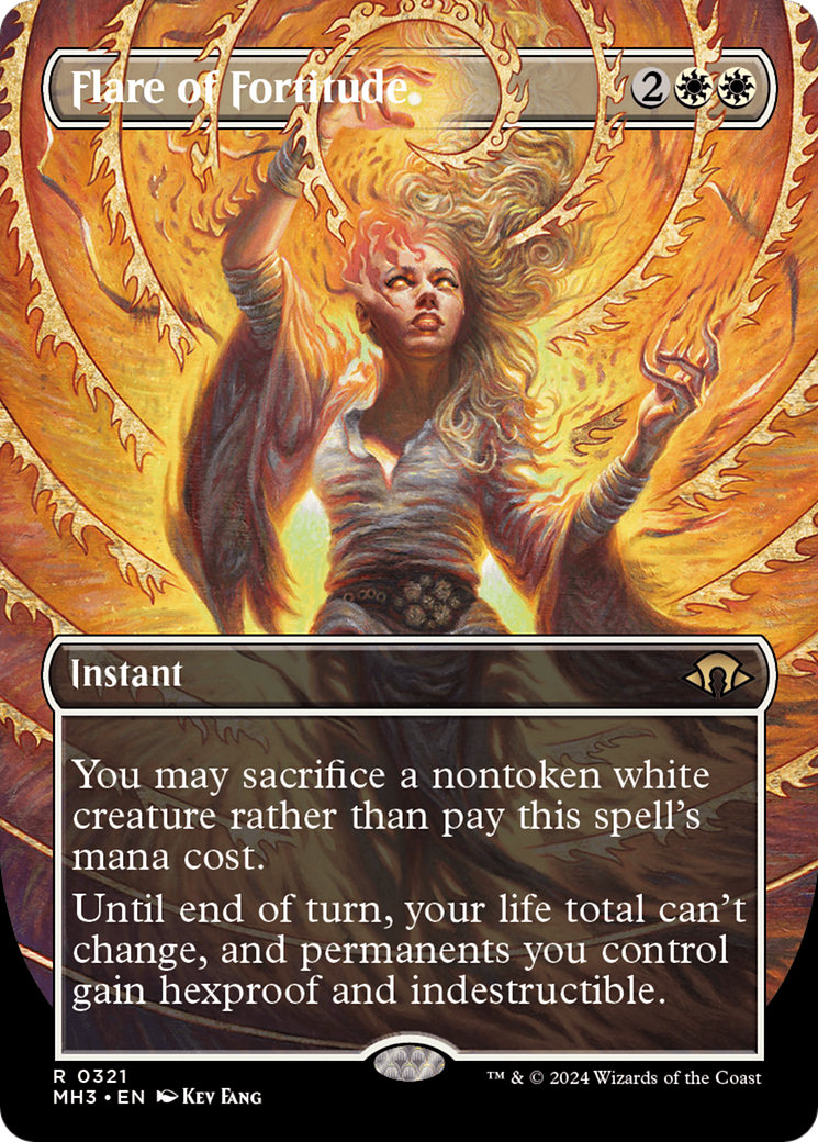 Flare of Fortitude (Borderless) [Modern Horizons 3] | Good Games Cannington