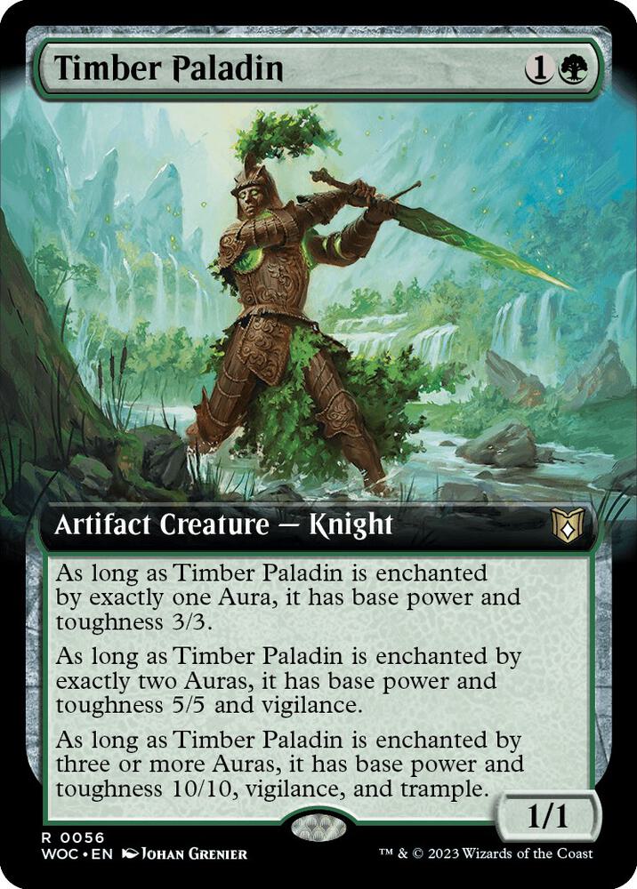 Timber Paladin 56/173 (Commander: Wilds of Eldraine)  - Extended Art | Good Games Cannington