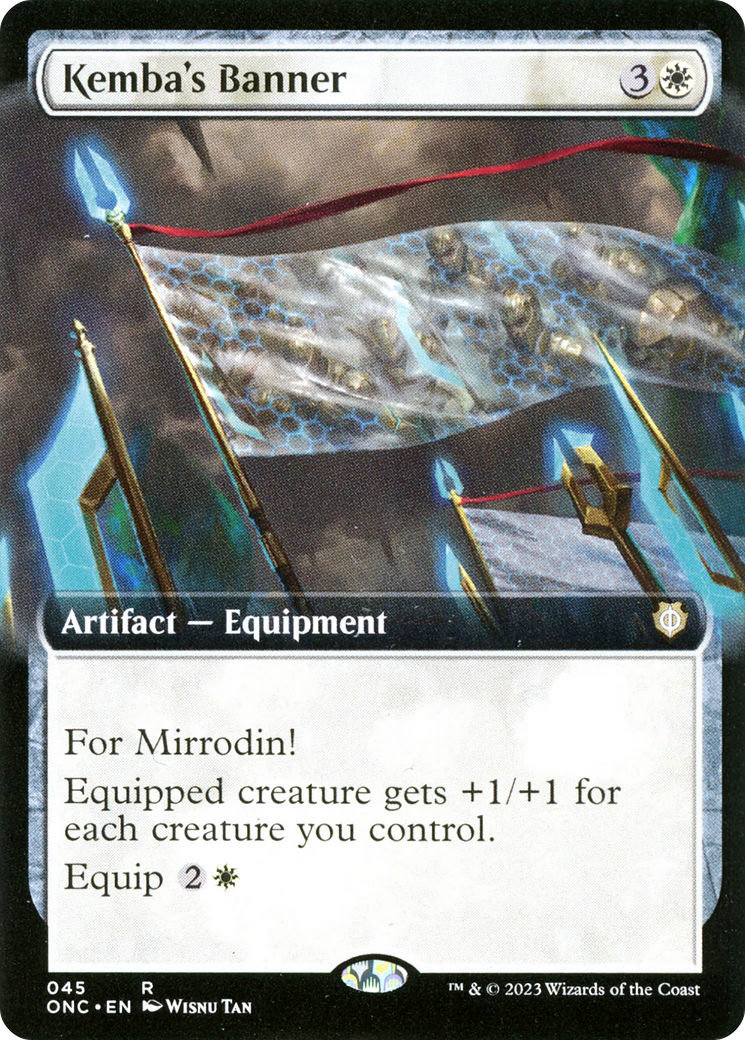Kemba's Banner (Extended Art) [Phyrexia: All Will Be One Commander] | Good Games Cannington