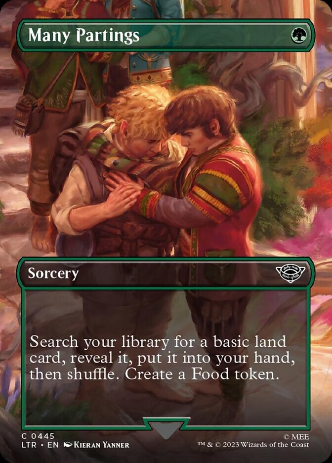 Many Partings (Borderless Alternate Art) [The Lord of the Rings: Tales of Middle-Earth] | Good Games Cannington