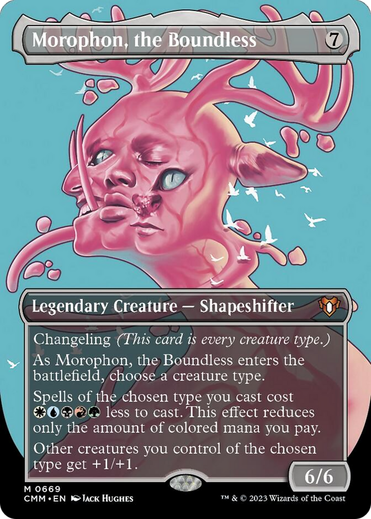 Morophon, the Boundless (Borderless Profile) [Commander Masters] | Good Games Cannington