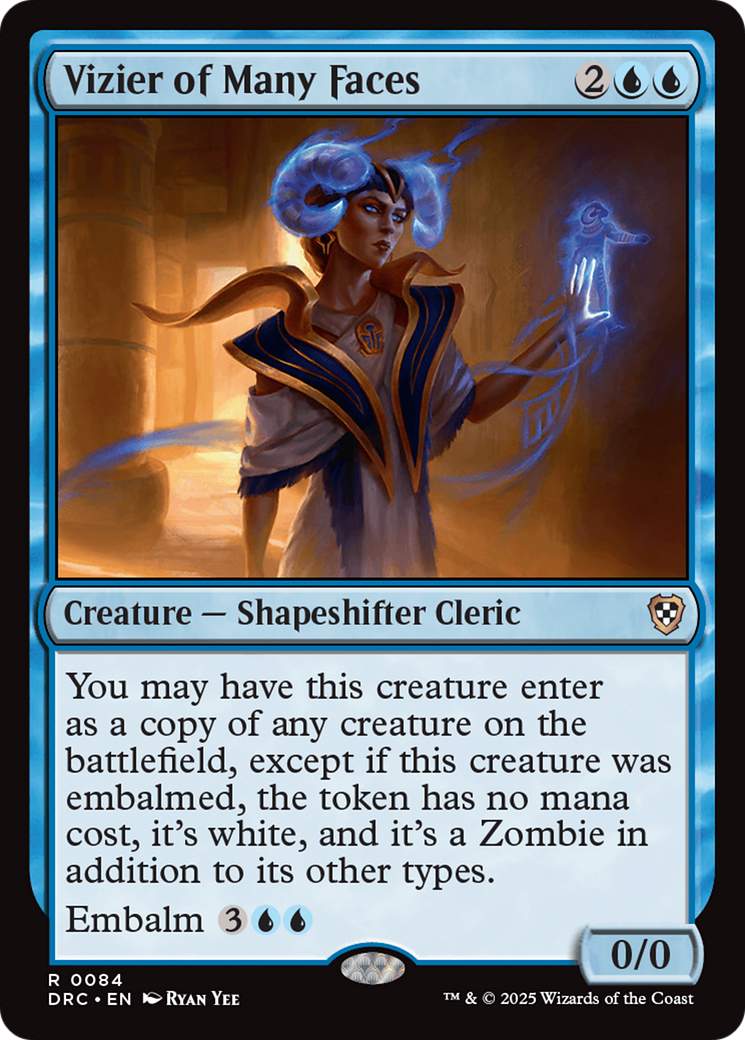 Vizier of Many Faces [Aetherdrift Commander] | Good Games Cannington