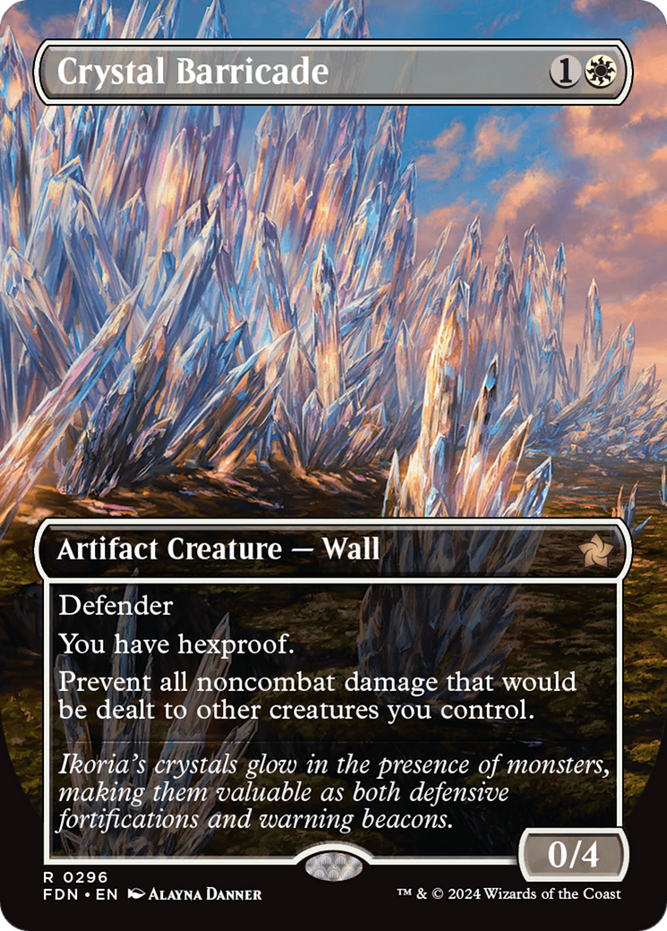 Crystal Barricade (Borderless) [Foundations] | Good Games Cannington