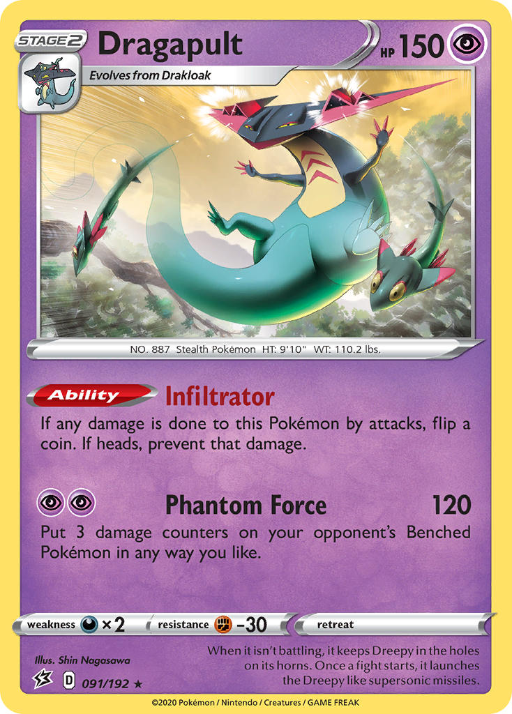 Dragapult (091/192) (Theme Deck Exclusive) [Sword & Shield: Rebel Clash] | Good Games Cannington
