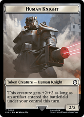 Human Knight // Food (0014) Double-Sided Token [Fallout Tokens] | Good Games Cannington