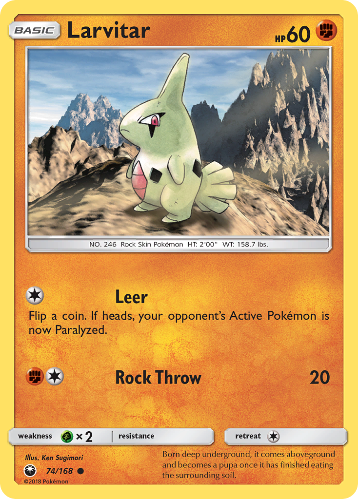 Larvitar (74/168) [Sun & Moon: Celestial Storm] | Good Games Cannington