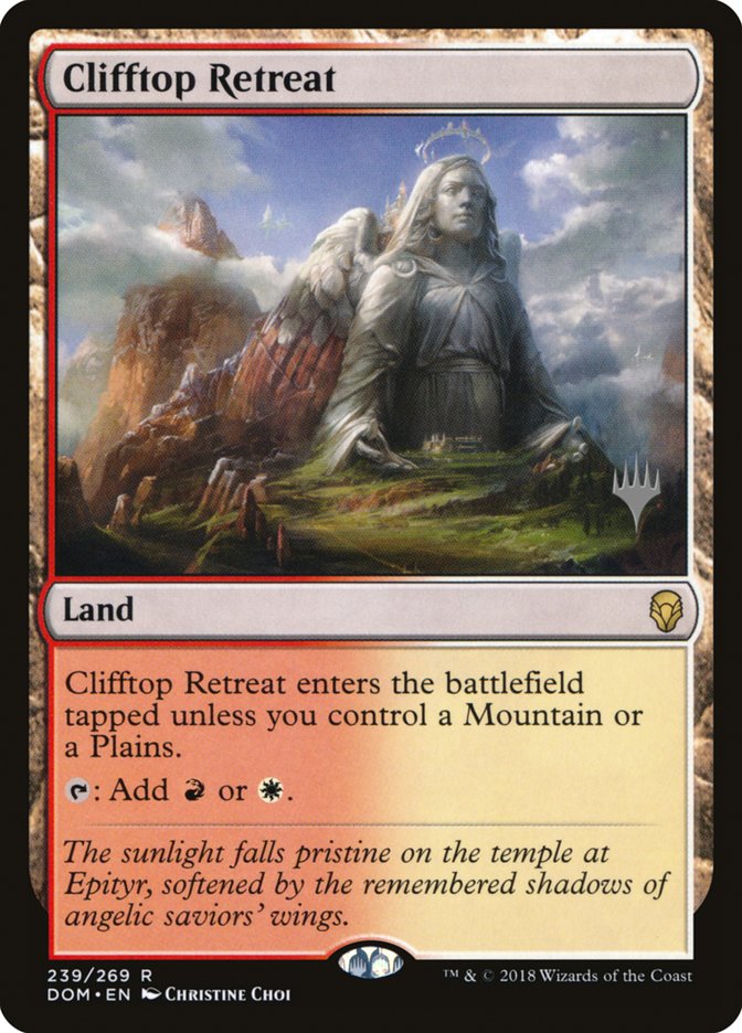 Clifftop Retreat (Promo Pack) [Dominaria Promos] | Good Games Cannington