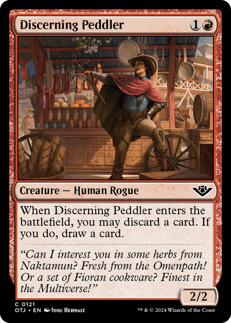 Discerning Peddler [Outlaws of Thunder Junction] | Good Games Cannington