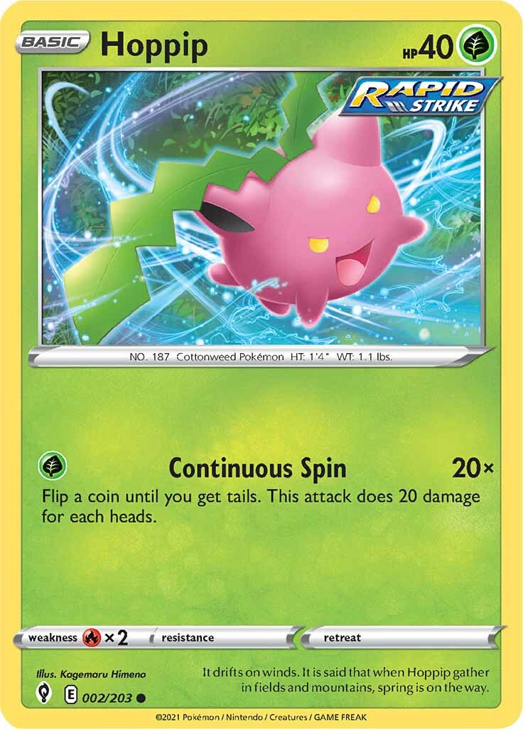 Hoppip (002/203) [Sword & Shield: Evolving Skies] | Good Games Cannington