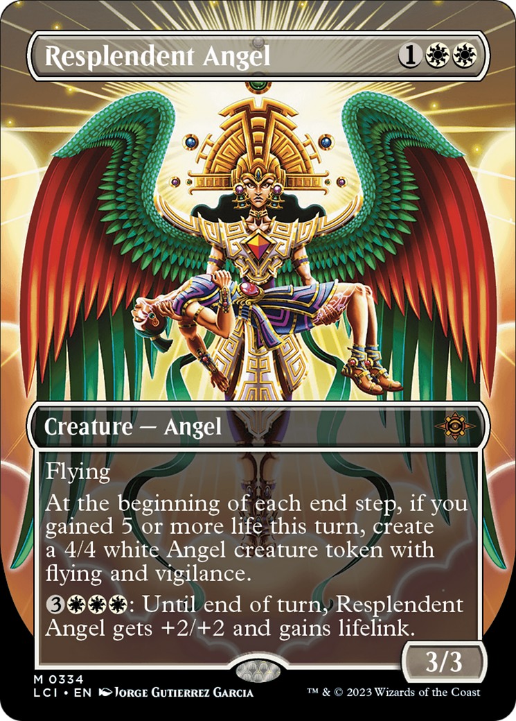 Resplendent Angel (Borderless) [The Lost Caverns of Ixalan] | Good Games Cannington