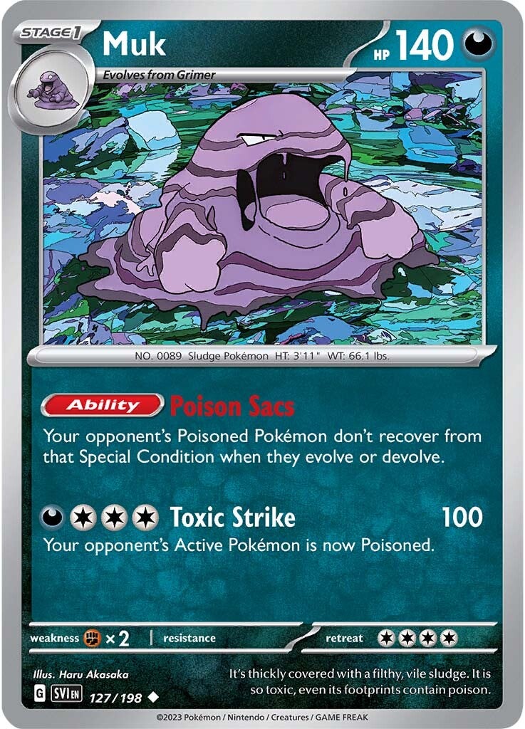 Muk (127/198) [Scarlet & Violet: Base Set] | Good Games Cannington