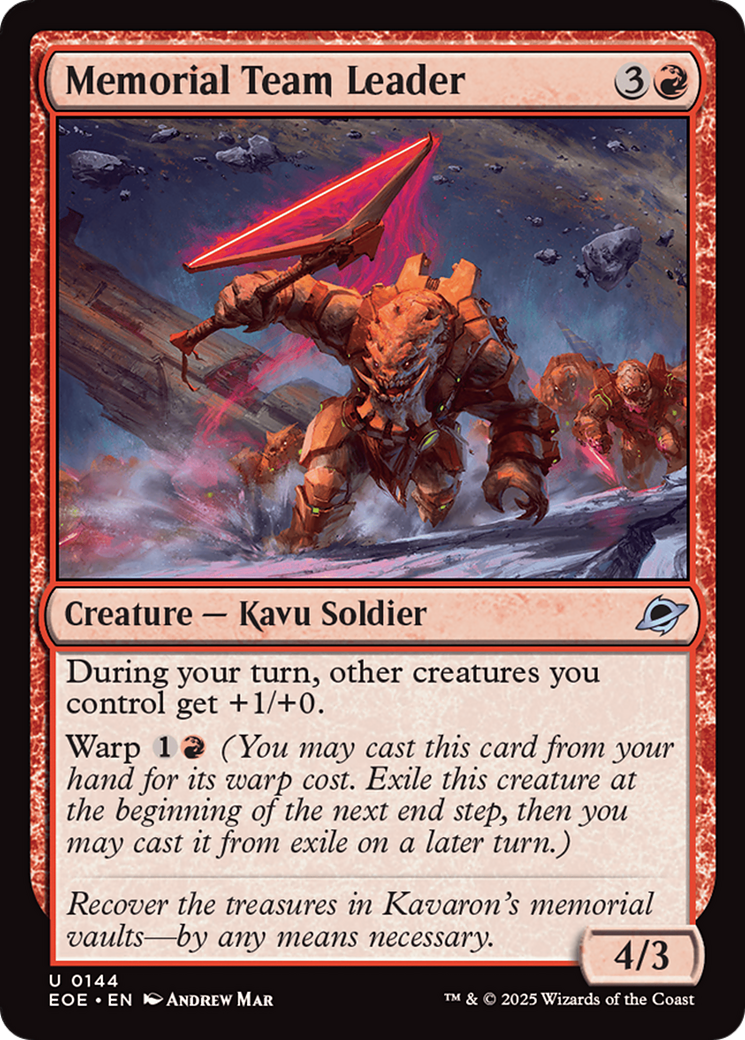 Memorial Team Leader [Edge of Eternities] | Good Games Cannington
