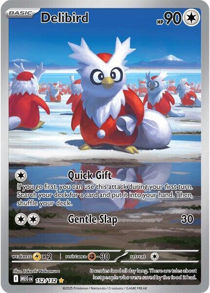 Delibird 152 132 (ME01: Mega Evolution)  - Holofoil | Good Games Cannington