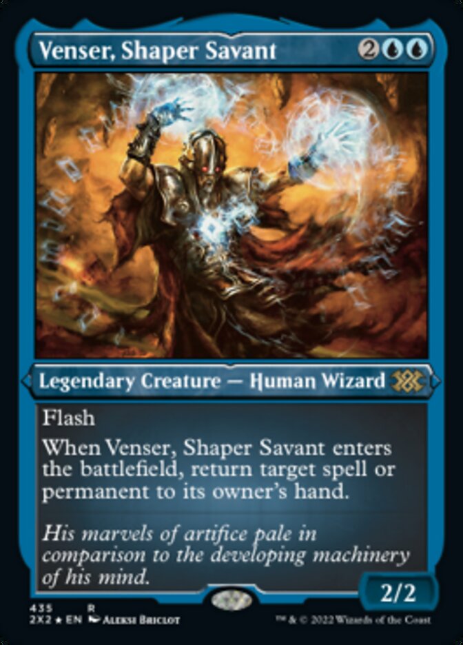 Venser, Shaper Savant (Foil Etched) [Double Masters 2022] | Good Games Cannington