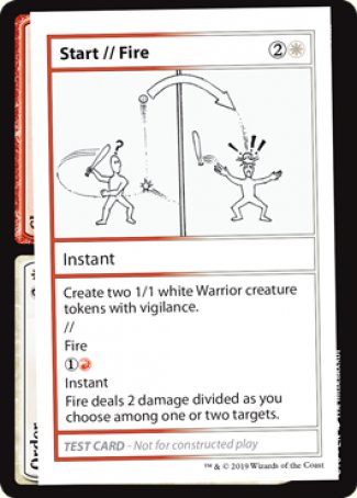 Start // Fire (2021 Edition) [Mystery Booster Playtest Cards] | Good Games Cannington
